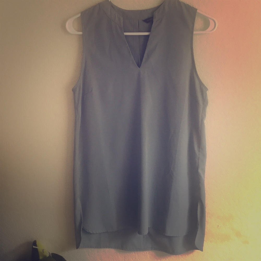 Banana Republic Sleeveless Top Grey Blue Sz XS